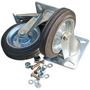 Armorgard Wheels and Mounting Kit - 6-inch Black Armorgard Wheels and Mounting Kit - 6-inch Black