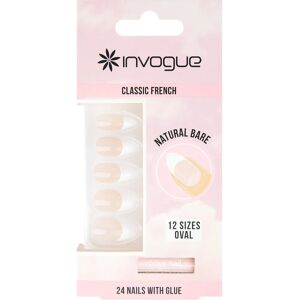 Invogue - Unhas Francesas Ovais - 24 peças Invogue - Unhas Francesas Ovais - 24 peças