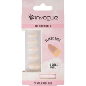Invogue Nude Ovale Nagels - Nagels Invogue Nude Ovale Nagels - Nagels