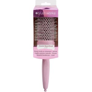 Brushworks Ceramic Round Hair Brush - 53mm Vented, Vegan, Cruelty-Free Brushworks Ceramic Round Hair Brush - 53mm Vented, Vegan, Cruelty-Free
