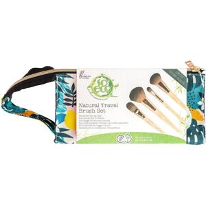 So Eco Juego de Brochas de Viaje Natural - Set de Brochas - Ecológico So Eco Juego de Brochas de Viaje Natural - Set de Brochas - Ecológico