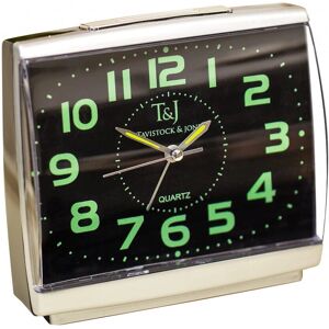 Easylife - Set of 2 Easy-to-Read Silent Glow-in-the-Dark Alarm Clocks Easylife - Set of 2 Easy-to-Read Silent Glow-in-the-Dark Alarm Clocks