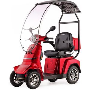 Scooter électrique Veleco Gravis pour seniors - Rouge - Publicité Scooter électrique Veleco Gravis pour seniors - Rouge - Publicité