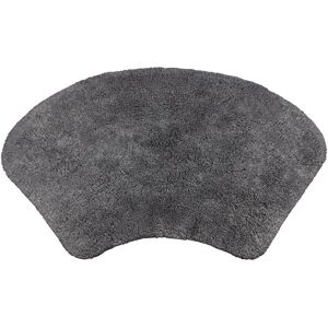 Allure Bath Fashions - Charcoal Grey Curved Bath Mat - 48x80cm Allure Bath Fashions - Charcoal Grey Curved Bath Mat - 48x80cm