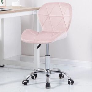 Charles Jacobs Cushioned Swivel - Velvet Pink - Chair Charles Jacobs Cushioned Swivel - Velvet Pink - Chair