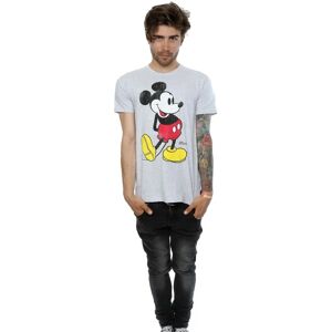 Disney Mickey Mouse Classic T-Shirt Heather Grey Large Disney Mickey Mouse Classic T-Shirt Heather Grey Large