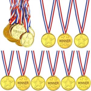 Shatchi Plastic Gold Medals Kids Sports Award - Medals Shatchi Plastic Gold Medals Kids Sports Award - Medals