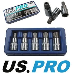 US PRO - 5 Piece 1/2" Drive - M10-M18 - Socket Set US PRO - 5 Piece 1/2" Drive - M10-M18 - Socket Set