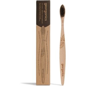 Brosse à dents en bois de hêtre Georganics - Douce - Publicité Brosse à dents en bois de hêtre Georganics - Douce - Publicité