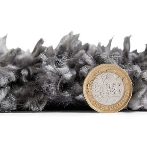 Think Rugs 160x230cm Grey Moroccan Boho Shaggy Rug Think Rugs 160x230cm Grey Moroccan Boho Shaggy Rug