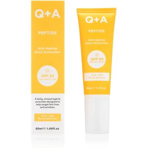 Q+A Peptide SPF50 Face Cream - Anti-Ageing Sunscreen Q+A Peptide SPF50 Face Cream - Anti-Ageing Sunscreen