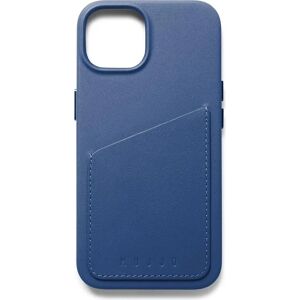 Mujjo iPhone 14 Plus Täysnahkainen Lompakkokotelo - Sininen Mujjo iPhone 14 Plus Täysnahkainen Lompakkokotelo - Sininen
