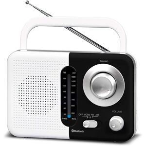 Soundz SZ412 Portable Bluetooth Radio with USB & SD - White/Black Soundz SZ412 Portable Bluetooth Radio with USB & SD - White/Black