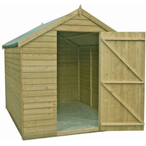 Shire 8x6ft Pressure Treated Garden Shed - Overlap, No Windows Shire 8x6ft Pressure Treated Garden Shed - Overlap, No Windows