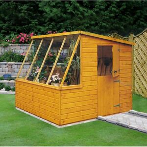 Shire Iceni Potting Shed 8x6 - Right Hand Side Door - Modern Garden Building Shire Iceni Potting Shed 8x6 - Right Hand Side Door - Modern Garden Building