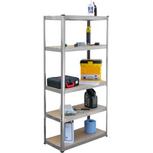 KCT - 5 Tier Garage Shelving - Galvanised - Storage Unit KCT - 5 Tier Garage Shelving - Galvanised - Storage Unit