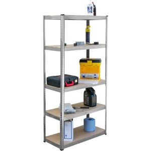 KCT - 5 Tier Garage Shelving - Galvanised - Storage Unit KCT - 5 Tier Garage Shelving - Galvanised - Storage Unit