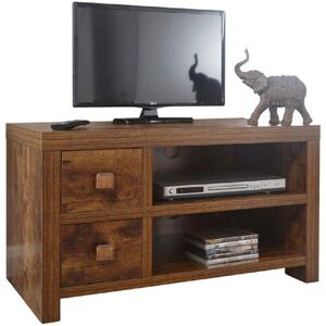 GFW Jakarta Mango Wood Effect 2 Drawer TV Cabinet - TV Cabinet GFW Jakarta Mango Wood Effect 2 Drawer TV Cabinet - TV Cabinet