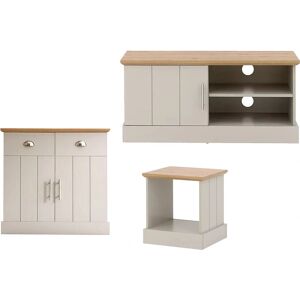 GFW Kendal Grey & Oak Lamp Table - Lamp Table GFW Kendal Grey & Oak Lamp Table - Lamp Table