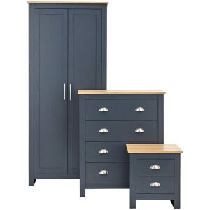 Big Furniture Warehouse Lancaster 3 Piece Set - Wardrobe, Chest, Bedside Big Furniture Warehouse Lancaster 3 Piece Set - Wardrobe, Chest, Bedside