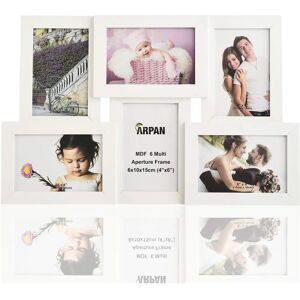 Arpan White Multi-Photo Frame Collage 6 Photos - Photo Frame Arpan White Multi-Photo Frame Collage 6 Photos - Photo Frame
