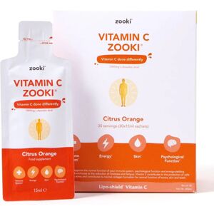 Zooki Vitamin C - Citrus Orange Lipo-shield Vitamin C - 30 Sachets Zooki Vitamin C - Citrus Orange Lipo-shield Vitamin C - 30 Sachets
