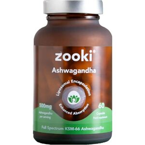 Zooki Liposomal Ashwagandha KSM-66 Capsules - 60 Capsules - Stress Support Zooki Liposomal Ashwagandha KSM-66 Capsules - 60 Capsules - Stress Support