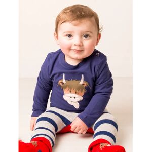 Blade & Rose Hamish Highland Cow Top - Children's Blue/Brown Top Blade & Rose Hamish Highland Cow Top - Children's Blue/Brown Top
