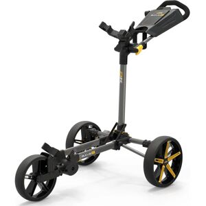Powakaddy DLX-Lite FF Golf Trolley - Gunmetal/Yellow Powakaddy DLX-Lite FF Golf Trolley - Gunmetal/Yellow