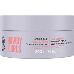 Noughty Noughty Howdy Curls Spring Back Gel Crème - 200ml Noughty Noughty Howdy Curls Spring Back Gel Crème - 200ml