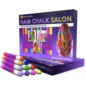 Crayon à cheveux Desire Deluxe - Pour filles, 10 couleurs lavables - Publicité Crayon à cheveux Desire Deluxe - Pour filles, 10 couleurs lavables - Publicité