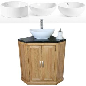 Dotty-Deals Solid Oak Bathroom Vanity - 700mm/1000mm Small Style Dotty-Deals Solid Oak Bathroom Vanity - 700mm/1000mm Small Style