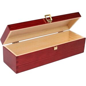 Creative Deco Red Wine Box Wooden Box - Wine Box for 1 Bottle with Lid and Cap Creative Deco Red Wine Box Wooden Box - Wine Box for 1 Bottle with Lid and Cap