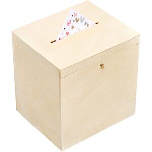 Creative Deco Caixa de Madeira com Tampa - 29x25x30cm - Armazenamento de Presentes de Casamento Creative Deco Caixa de Madeira com Tampa - 29x25x30cm - Armazenamento de Presentes de Casamento
