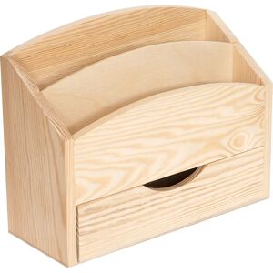 Organisateur de Bureau Creative Deco - 2 Compartiments, Bois, 25x10x20.5 cm - Publicité Organisateur de Bureau Creative Deco - 2 Compartiments, Bois, 25x10x20.5 cm - Publicité