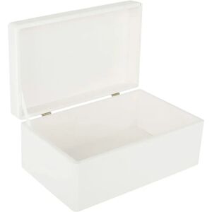 Creative Deco White Wooden Storage Box 30x20x14cm - Wooden Box, Memory Box, Gift Creative Deco White Wooden Storage Box 30x20x14cm - Wooden Box, Memory Box, Gift