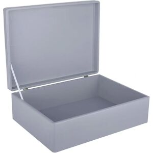 Creative Deco XL Grey Wooden Storage Box - 40x30x14 cm Creative Deco XL Grey Wooden Storage Box - 40x30x14 cm