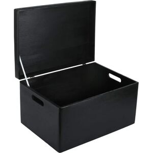 Creative Deco XXL Black Wooden Storage Box - Toy Creative Deco XXL Black Wooden Storage Box - Toy