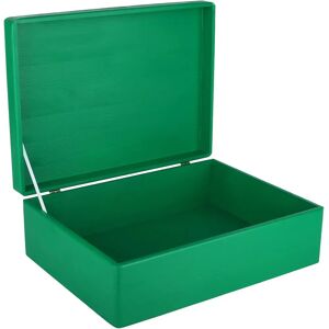 Creative Deco XL Green Wooden Storage Box Toy - 40x30x14 Creative Deco XL Green Wooden Storage Box Toy - 40x30x14