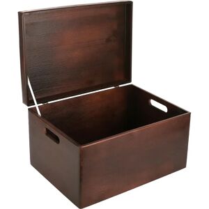 Creative Deco Large Wooden Storage Box - 40x30x24 cm Creative Deco Large Wooden Storage Box - 40x30x24 cm