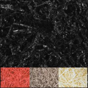 Creative Deco 1kg Recheio de Papel Preto - Papel Triturado para Presentes Creative Deco 1kg Recheio de Papel Preto - Papel Triturado para Presentes