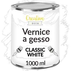 Creative Deco Tinta de giz branco para móveis - Móveis - 1000 ml Creative Deco Tinta de giz branco para móveis - Móveis - 1000 ml