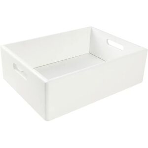 Creative Deco XL White Wooden Box Fruit Crate Basket - 40x30x13cm Creative Deco XL White Wooden Box Fruit Crate Basket - 40x30x13cm