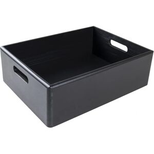 Creative Deco XL Black Wooden Box - 40x30x13cm - Storage & Decor Creative Deco XL Black Wooden Box - 40x30x13cm - Storage & Decor
