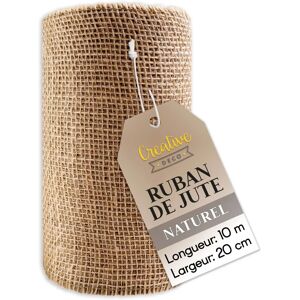 Creative Deco Jute Ribbon - Natural Brown - Arts & Crafts Creative Deco Jute Ribbon - Natural Brown - Arts & Crafts
