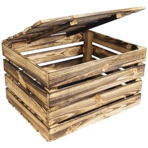 Creative Deco Grande Boîte de Rangement en Bois - Style Vintage - Publicité Creative Deco Grande Boîte de Rangement en Bois - Style Vintage - Publicité
