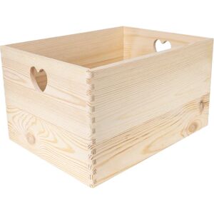 Creative Deco Caixa de Armazenamento - 40x30x24cm - Organizador em Madeira Creative Deco Caixa de Armazenamento - 40x30x24cm - Organizador em Madeira