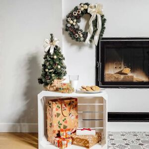 Creative Home Christmas Wreath Cream Diameter 35cm Indoor Outdoor Decor Creative Home Christmas Wreath Cream Diameter 35cm Indoor Outdoor Decor