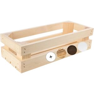 Creative Deco Wooden Box Natural - 34x14x9 cm - Fruit & Gift Organizer Creative Deco Wooden Box Natural - 34x14x9 cm - Fruit & Gift Organizer