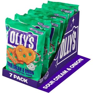 Ollys Sour Cream & Onion Pretzel Thins - Snack Ollys Sour Cream & Onion Pretzel Thins - Snack